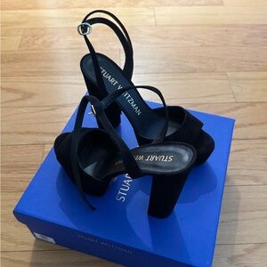 Stuart Weitzman Ryder Suede Platform Heels